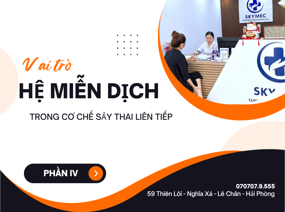 VAI TRÒ CỦA HỆ MIỄN DỊCH TRONG CƠ CHẾ SẢY THAI LIÊN TIẾP